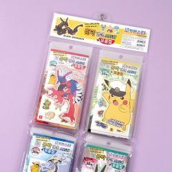 Pocket Monster Gold Sticker + Collection Book, set of 20pcs