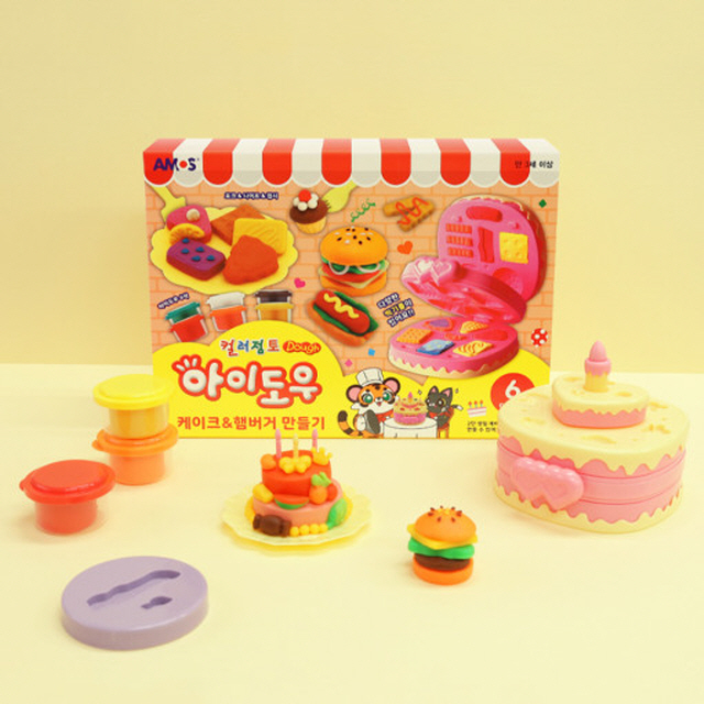 I Dough Cake Hamburger, 6colors/40g