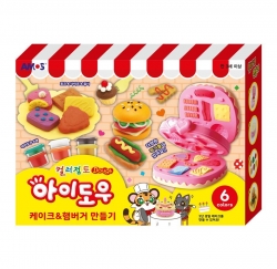 I Dough Cake Hamburger, 6colors/40g