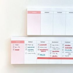 Weekly Desk Pad Refill Paper