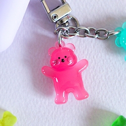 Jelly Bear Figure Keyring - Baby 