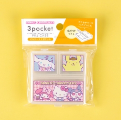 Sanrio Characters 3Pocket Pill Case