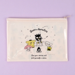 Sanrio Characters Camp Flat Pouch