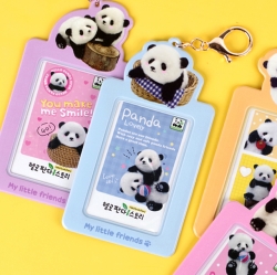 Hello Panda Story Photo Card Case Keyring, Random