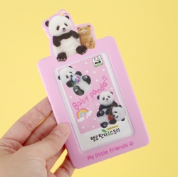 Hello Panda Story Photo Card Case Keyring, Random