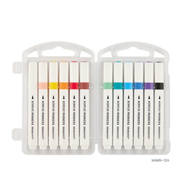 Opaque Acrylic Marker Water-based 12color