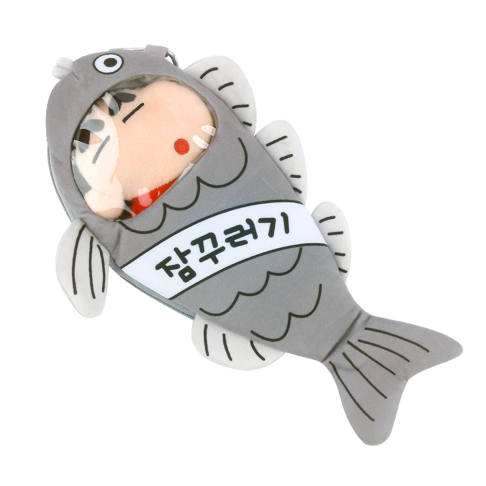 Crayon Shinchan a fish-shaped bun bag pouch