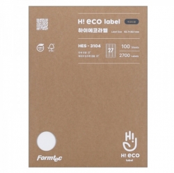 HiEco Label HES-3104, 100 Sheet