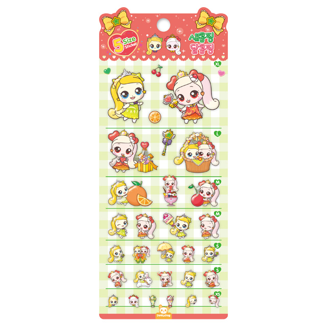 Catch Teenieping  5-Size Sticker - Tangyping & Sweetping