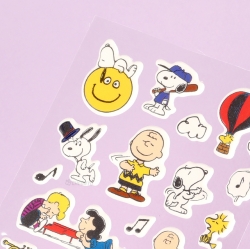 PEANUTS Soft and Cutie Stickers, Set of 24pcs