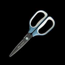 Round-tip Black Teflon Blade Scissors