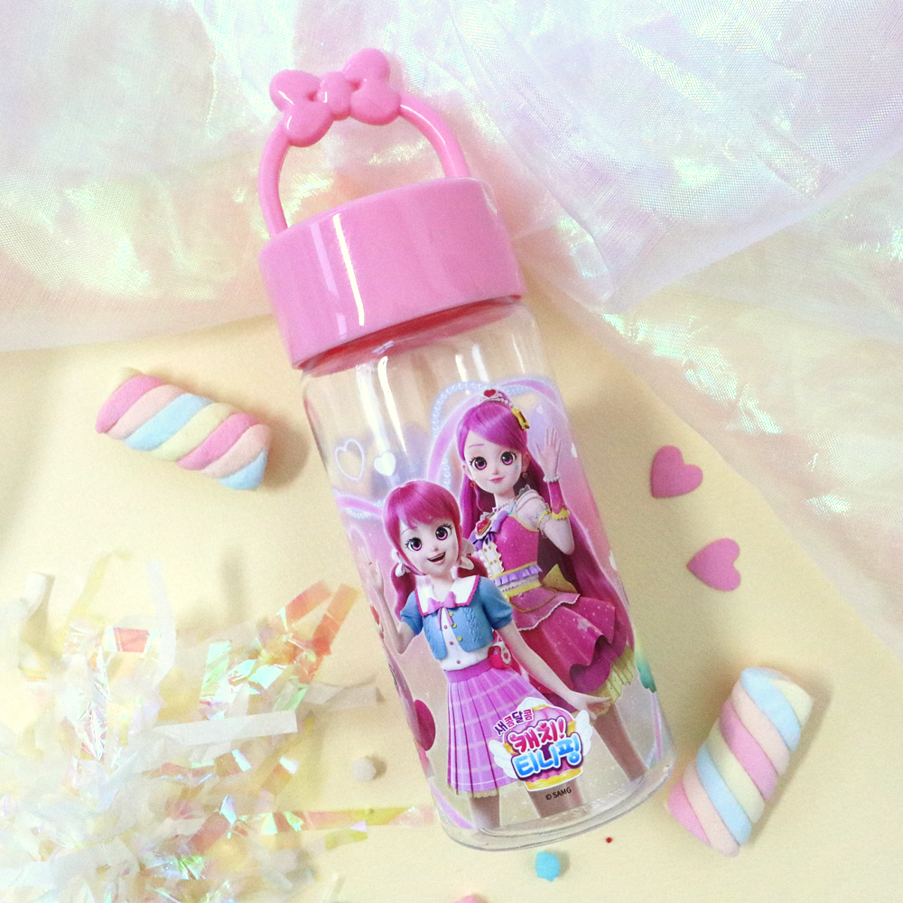 Catch Teenieping 4  Ribbon Handle Bottle - Berry Heartsping
