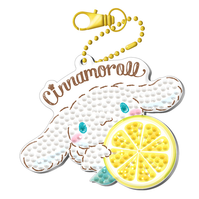 Cinnamoroll Lemon Fluffy Jewel Crossing Keyring Kit