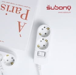 Integrated Switch Multi-Tab 2 Outlet 3M