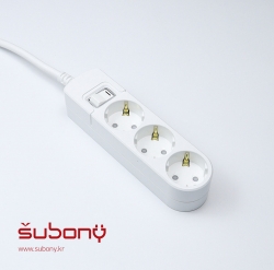 Integrated Switch Multi-Tab 3 Outlet 1M