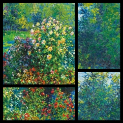 Famous Paintings Of The World Puzzle 1014pcs_ The Rose Bushes in the Garden at Montgeron  1879