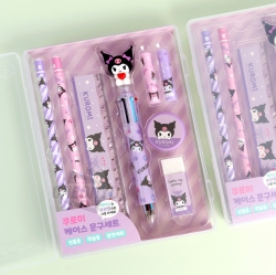 Kuromi Case Stationery Set