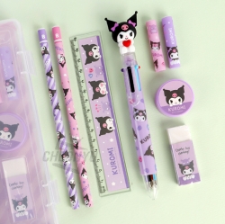 Kuromi Case Stationery Set