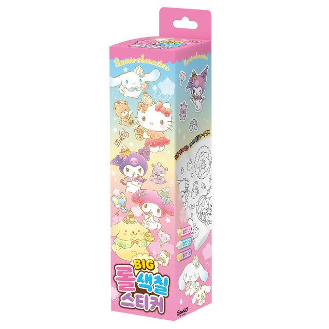 Sanrio Characters Big Roll Coloring Stickers