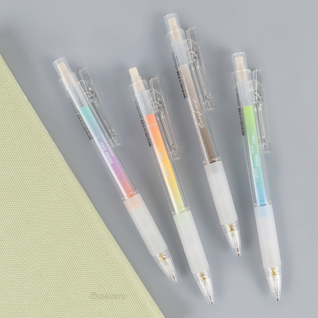 SIMPLE Transparent Mechanical Pencil,Set of 24ea