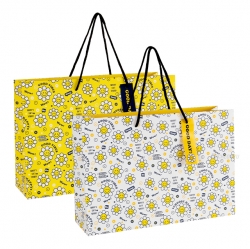 Smile Flower Shopping Bag(M) 360x110x250mm Set of 10pcs