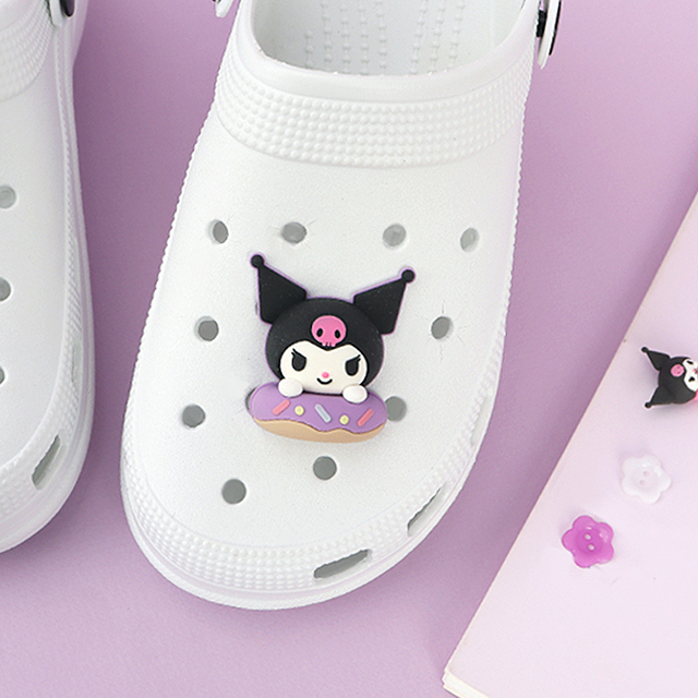 Kuromi 3D Donut Shoes Cham