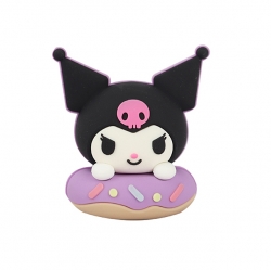 Kuromi 3D Donut Shoes Cham