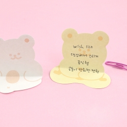 Dancing Bear 2-Stage Sticky Note 24pcs, Random