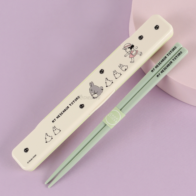 Totoro Parade Noiselessness Chopsticks and Case Set 18cm