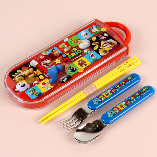 Super Mario 23 Spoon Fork Chopsticks Set