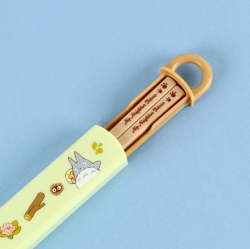 Totoro Cat Bus Slide Chopsticks Case Set 16.5cm