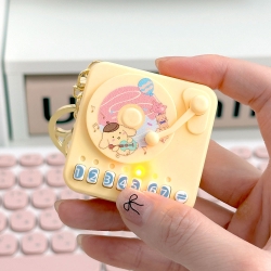 a playing LP keyring, Random