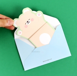 E-rinubgae Long-Distance Letter Paper with Envelop Set Die Cutting