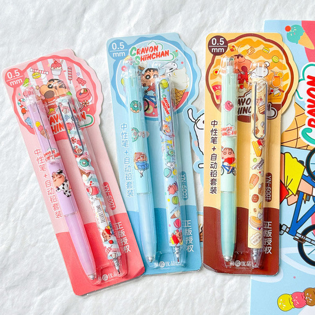 Crayon Shin-chan Pen + Sharp Pencil Set, Random