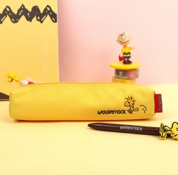 Peanuts Embroidery Pen Case S  Yellow
