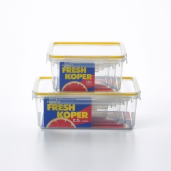    KOMAX  Fresh Koper airtight container square No. 4 (1.75L)