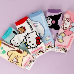 Sanrio Hello Ankle socks, One Size 220-260mm - Cinnamoroll