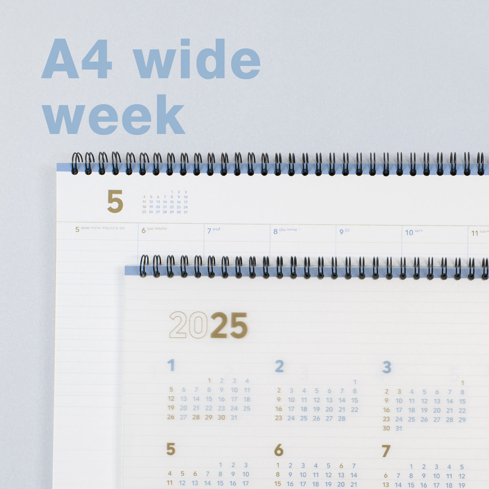 2nd planner A4 wide weekly 2025