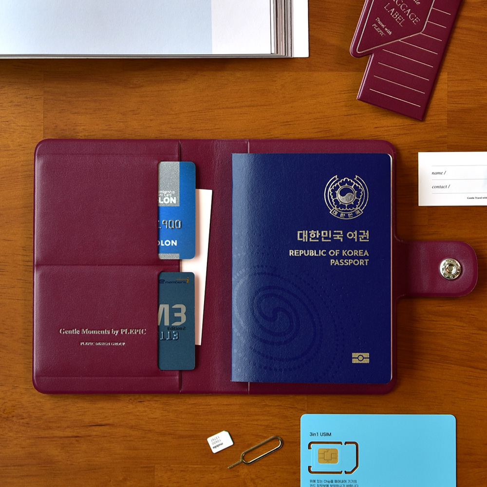 Gentle Pass Cover, Anti-Skimming Passport Case 