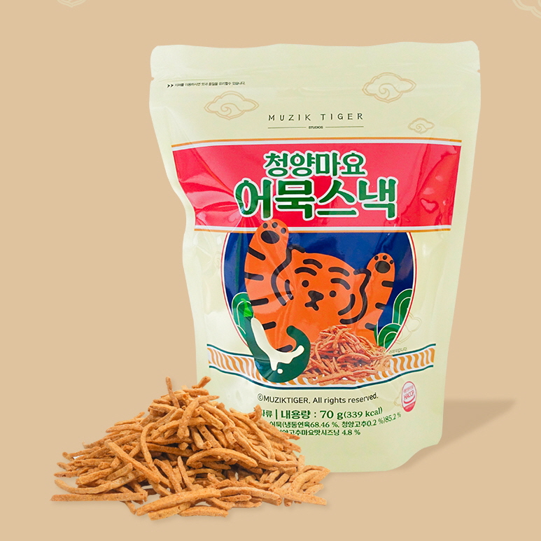 Muzik Tiger Cheongyang Mayo Fish cake Snack 70g