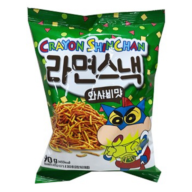 크레용신짱  라면스낵 와사비맛 90g