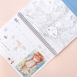 2025 Anne Story Coloring Desk Calendar (A4)