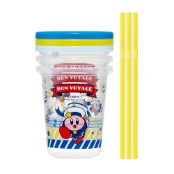 Kirby Straw Tumbler 3P Set 320ml