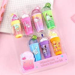 Sanrio Characters Pencil Cap Eraser 7P Set