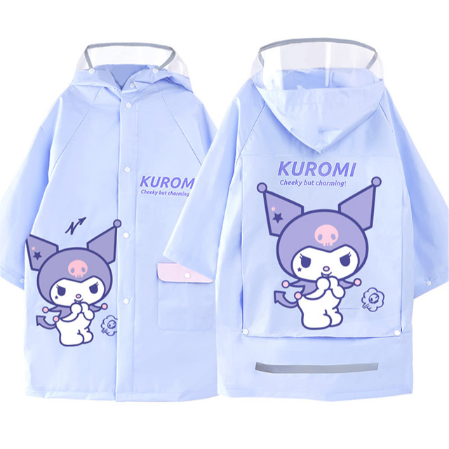 Sanrio Characters Rain Coat - Kuromi