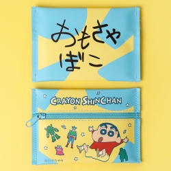 Crayon Shinchan Die Cut Pouch - Blue