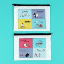 Sanrio Characters Colorful Flat Zipper Pouch