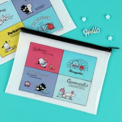 Sanrio Characters Colorful Flat Zipper Pouch