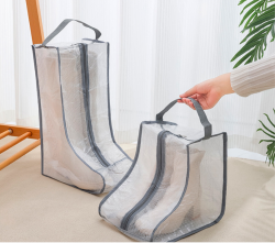 PVC Net Boots Storage Cover Shoe Bag (Short)