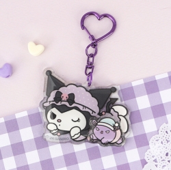 Kuromi Spinner Keyring